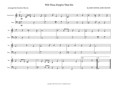 Wilt Thou Forgive That Sin