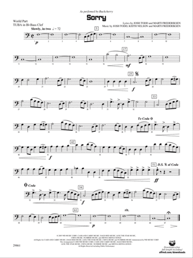 Sorry: (wp) B-flat Tuba B.C.