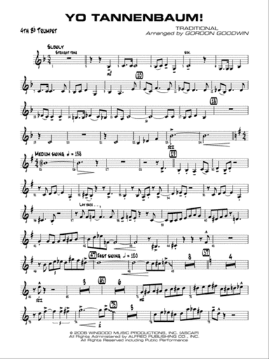 Yo Tannenbaum!: 4th B-flat Trumpet