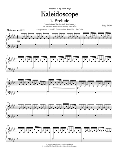 Kaleidoscope (suite for carillon)