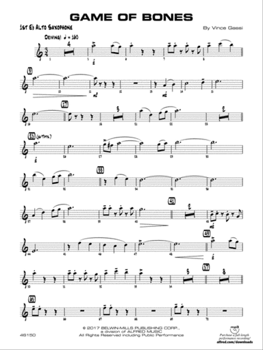 Game of Bones: E-flat Alto Saxophone