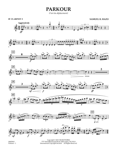 Parkour - Bb Clarinet 2
