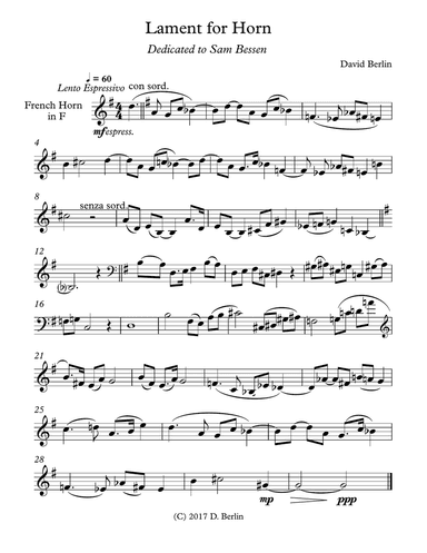 Lament for Horn