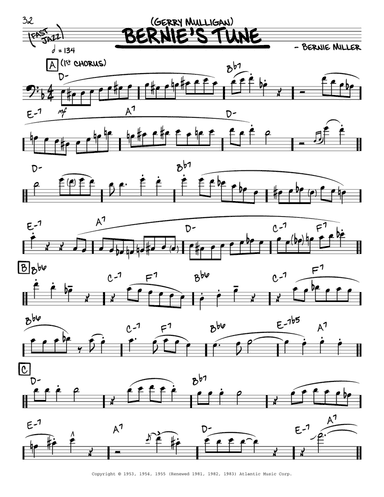 Bernie's Tune (solo only)