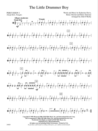 The Little Drummer Boy: 1st Percussion