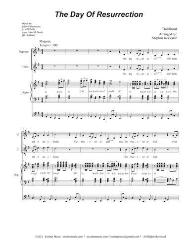 The Day Of Resurrection (Duet for Soprano and Tenor solo - Organ accompaniment)