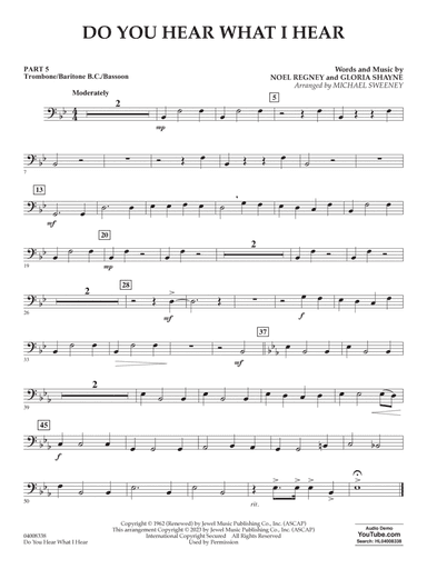Do You Hear What I Hear (arr. Michael Sweeney) - Pt.5 - Trombone/Bar. B.C./Bsn.