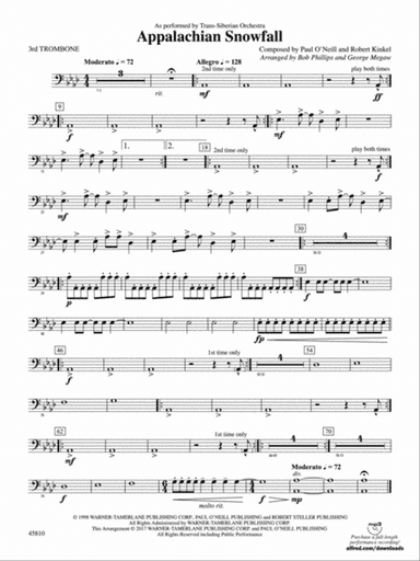 Appalachian Snowfall: 3rd Trombone