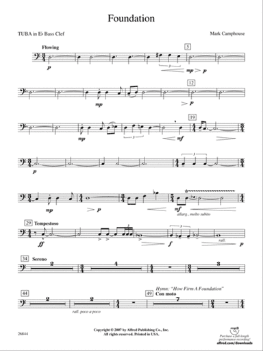 Foundation: (wp) E-flat Tuba B.C.