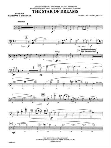 The Star of Dreams: (wp) B-flat Baritone B.C.