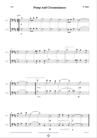 Pomp and Circumstances (easy brass duet Nb. 4 - C/C)