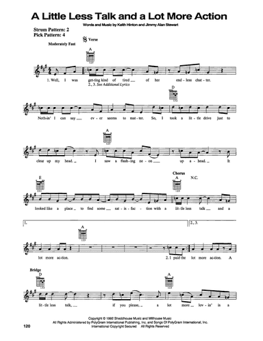 A Little Less Talk And A Lot More Action