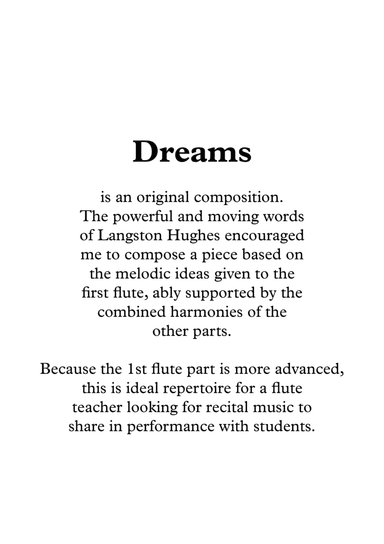 Dreams, for Flute Quartet