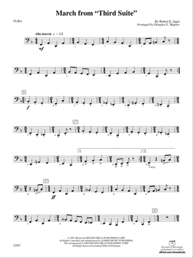 March from "Third Suite": Tuba