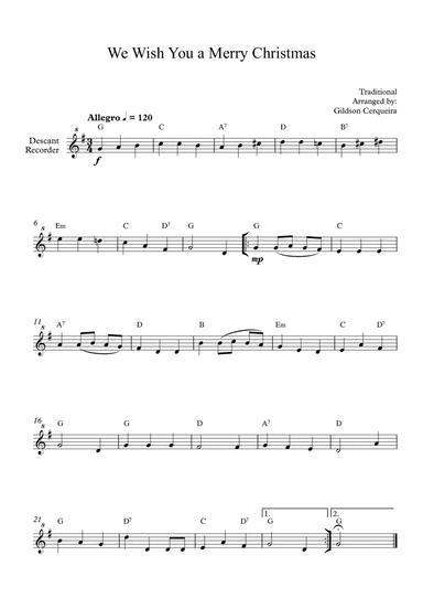 We Wish You a Merry Christmas