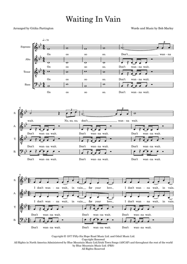 Waiting In Vain (arr. Gitika Partington)