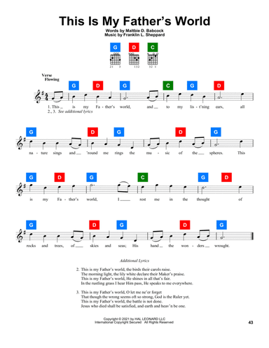 This Is My Father's World