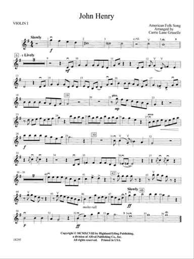 John Henry: 1st Violin