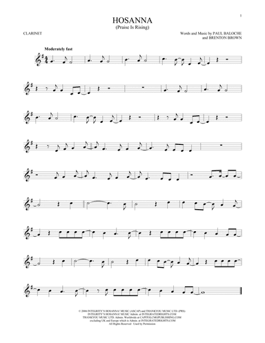 Hosanna (Praise Is Rising)