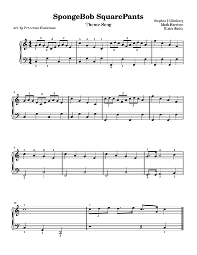 Spongebob Squarepants Theme Song