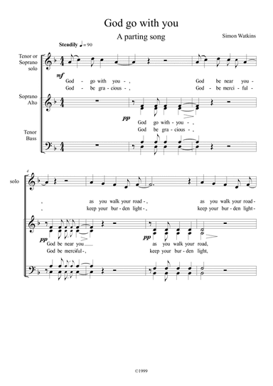 God be with you - a parting song