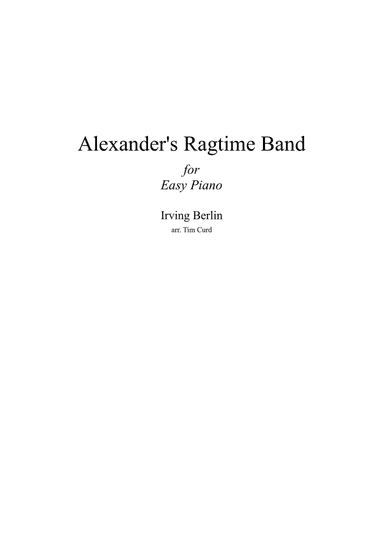 Alexander's Ragtime Band