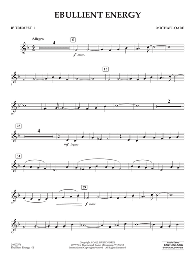Ebullient Energy - Bb Trumpet 1