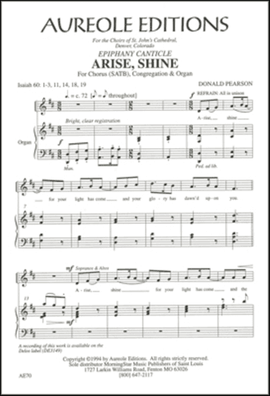 Arise, Shine (Epiphany Canticle)