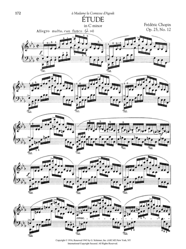 Etude in C minor, Op. 25, No. 12