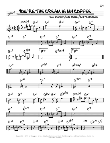 You're The Cream In My Coffee