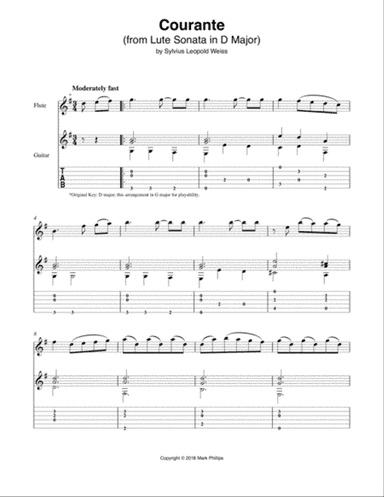 Courante (from Lute Suite in D Major)