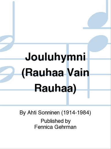 Jouluhymni (Rauhaa Vain Rauhaa)