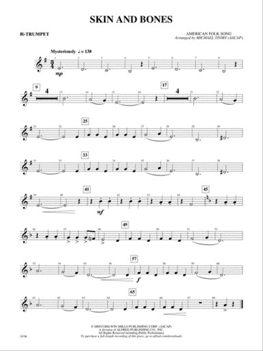 Skin and Bones: 1st B-flat Trumpet