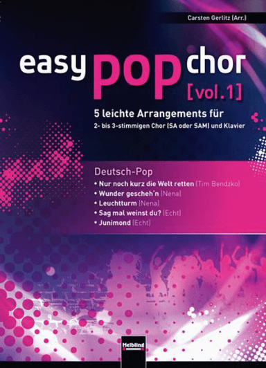 Easy Pop Chor 1: Deutsch-Pop