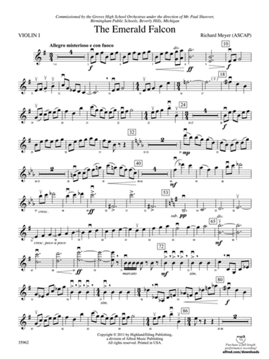 The Emerald Falcon: 1st Violin