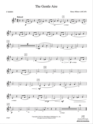 The Gentle Aire: 1st F Horn