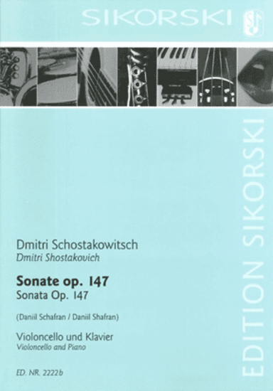Sonata for Violoncello and Piano D Minor