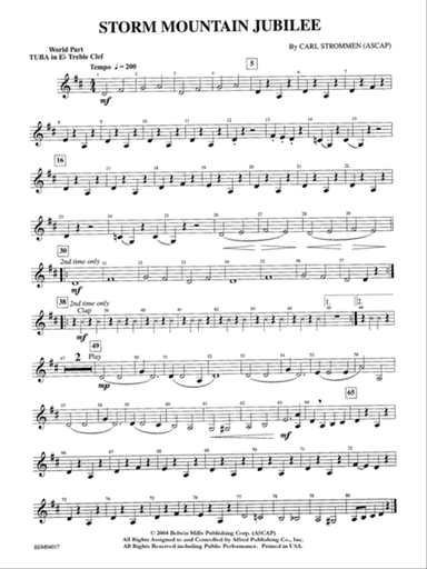 Storm Mountain Jubilee: WP E-flat Tuba T.C.