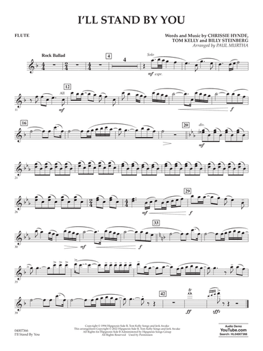 I'll Stand By You (arr. Paul Murtha) - Flute