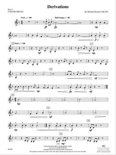 Derivations: Part 5 - F Instruments