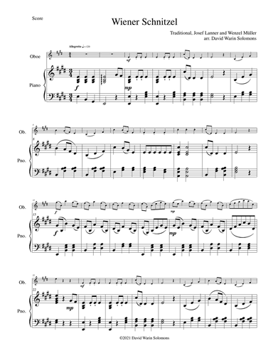 Wiener Schnitzel for oboe and piano