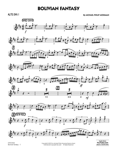 Bolivian Fantasy - Alto Sax 1