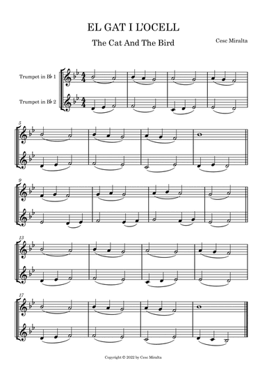 EL GAT I L'OCELL Tp Duet