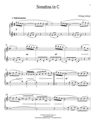 Sonatina In C
