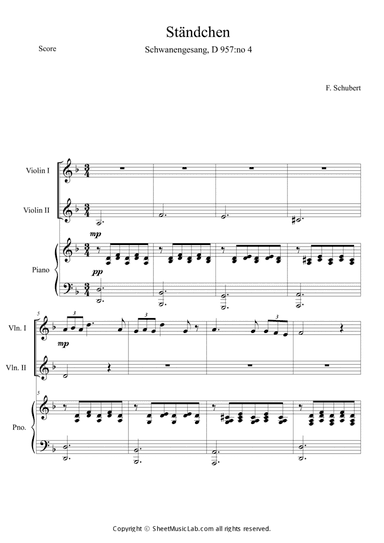 Standchen (Schwanengesang, D 957: No. 4)