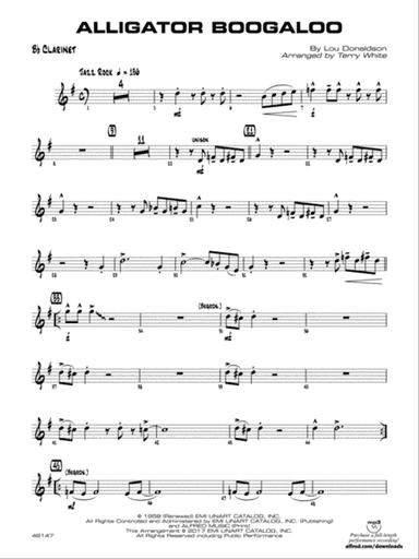 Alligator Boogaloo: 1st B-flat Clarinet