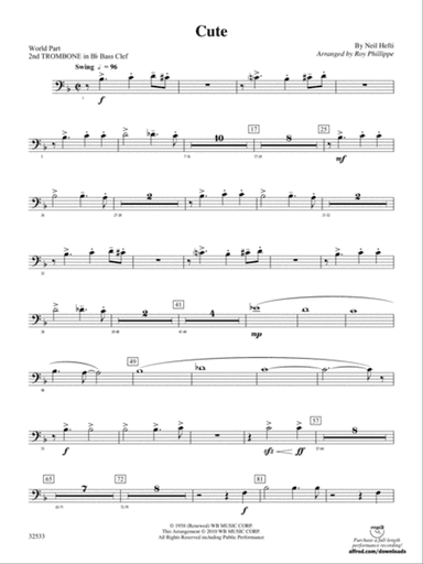 Cute: (wp) 2nd B-flat Trombone B.C.