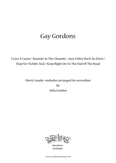 Gay Gordons (I Love A Lassie / Roamin' In The Gloamin' / Just A Wee Doch An Doris / Stop Yer Ticklin