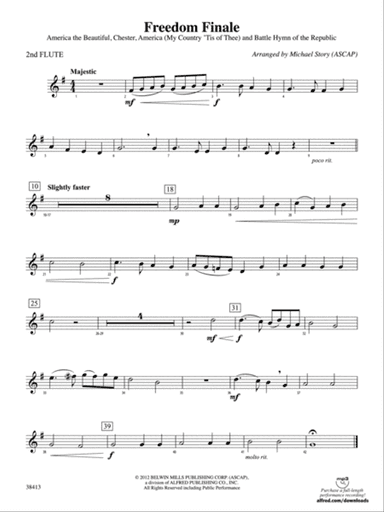 Freedom Finale: 2nd Flute