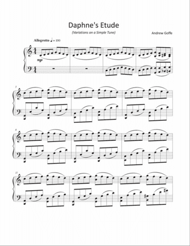 Lyric Etude No. 6 "Daphne's Etude"